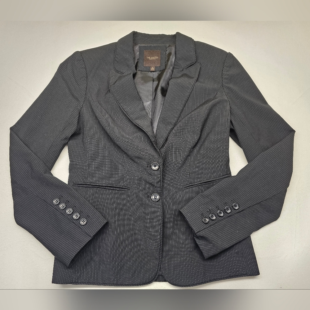 The Limited Black Blazer Suit Coat Jacket Size 6‎